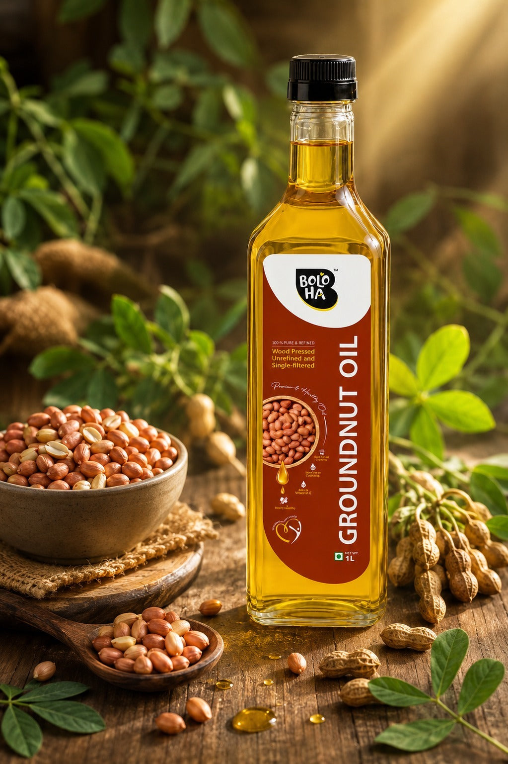 Cold Pressed Groundnut Oil