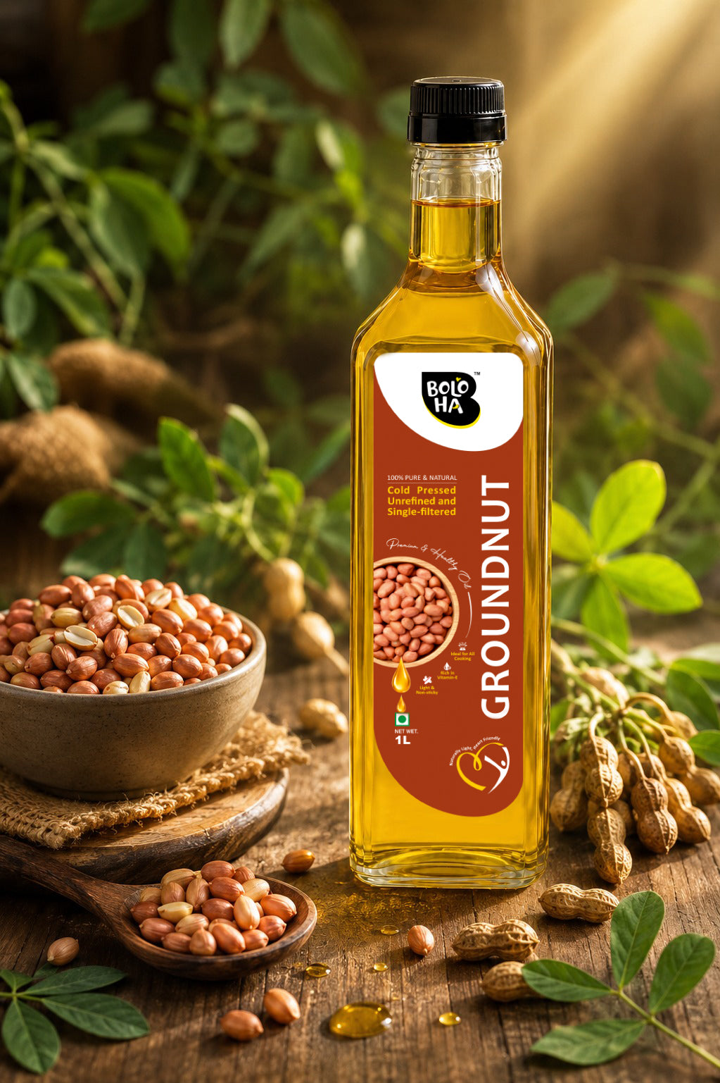 Cold Pressed Groundnut Oil